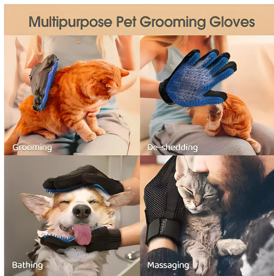 Pet Hair Remover Grooming GloveTM